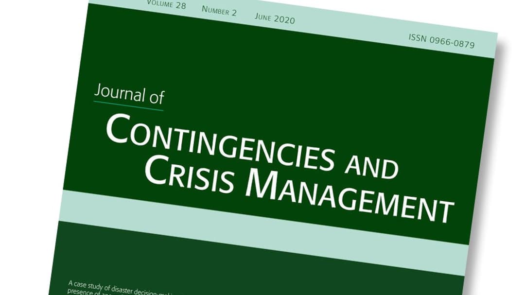 Omslag till Journal of Contingencies and Crisis Management