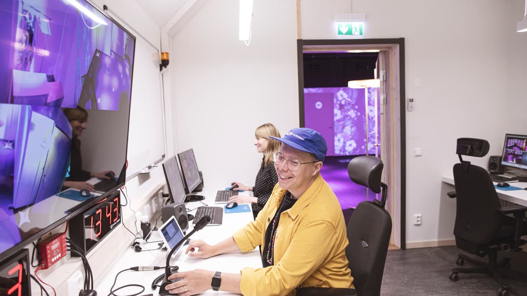 Kontrollrummet i RCR labbet, Mittuniversitetet 