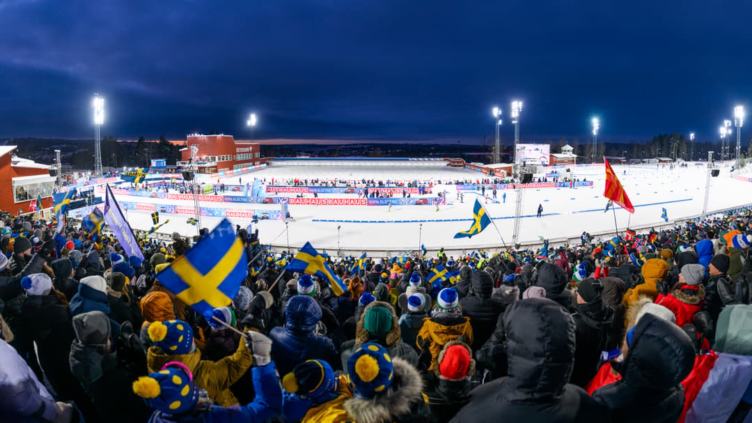 Publik på Östersunds skidstadion.