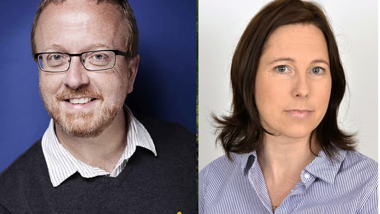 Ansikten på en man och en kvinna, 