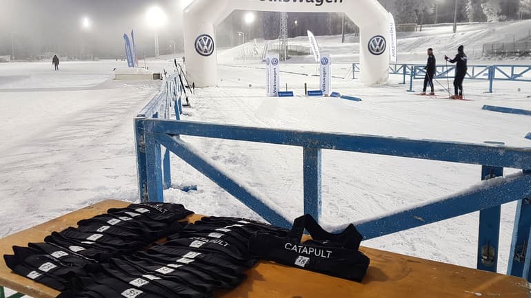 Inför test med Catapult-system