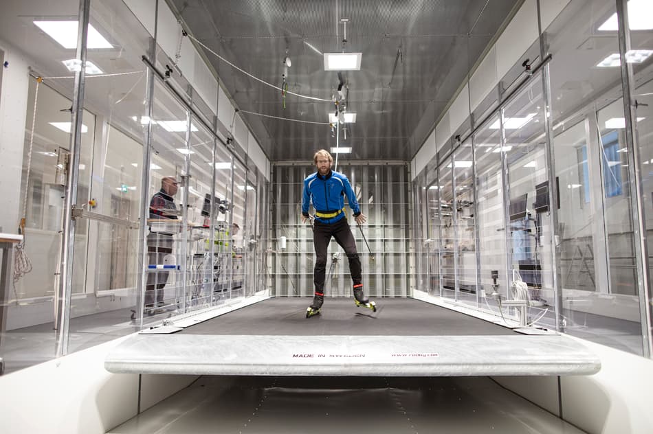 Vintunneln på Sports Tech Research Centre i Östersund