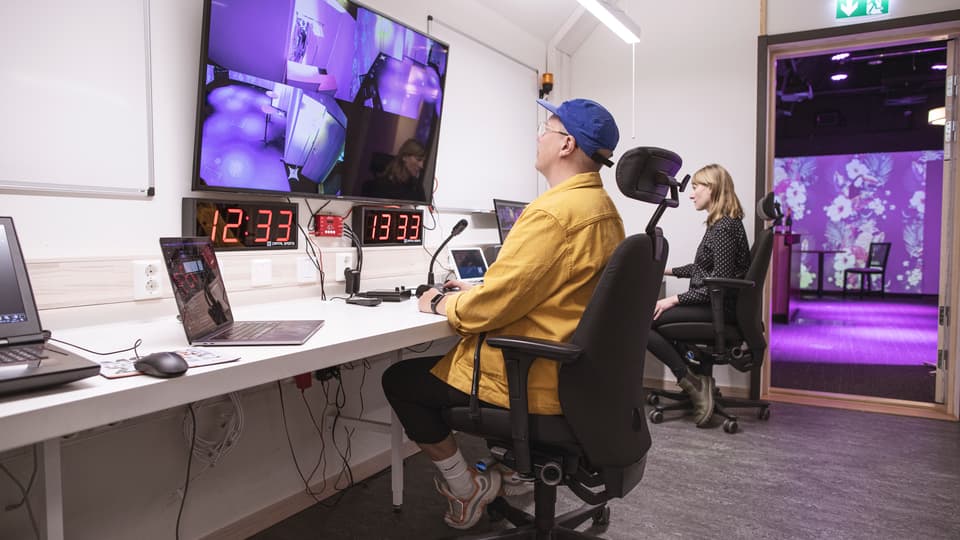 Kontrollrummet i RCR labbet, Mittuniversitetet 
