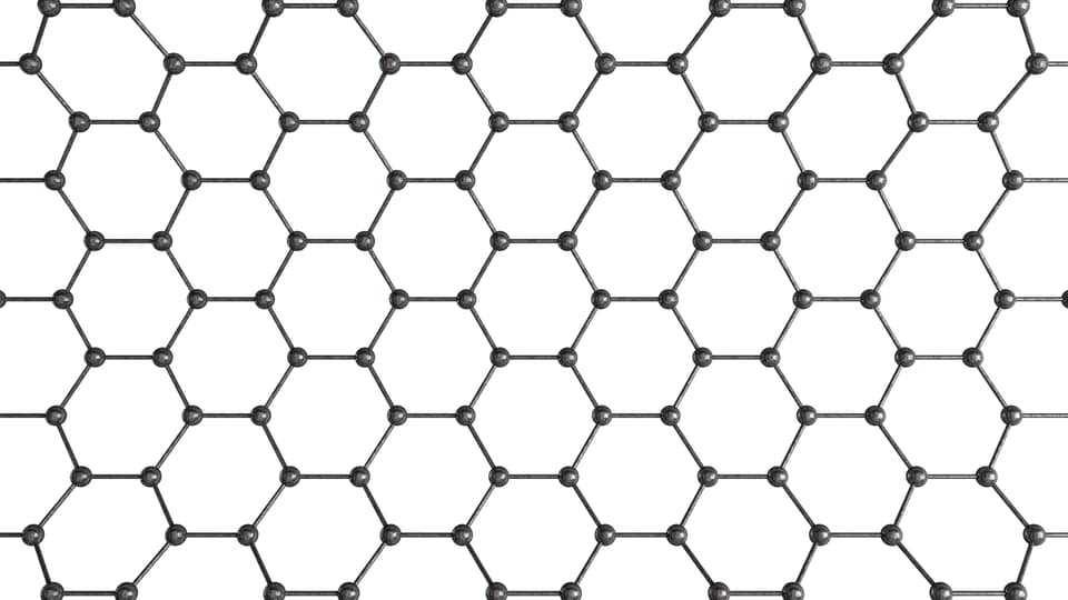 Meshstruktur i hexagonform.