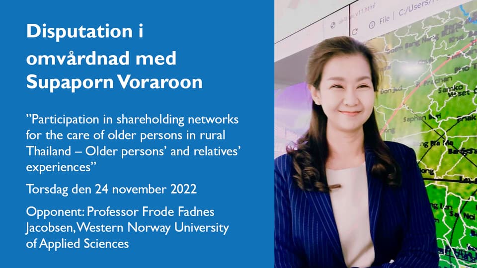 Disputation i omvårdnad med Supaporn Voraroon