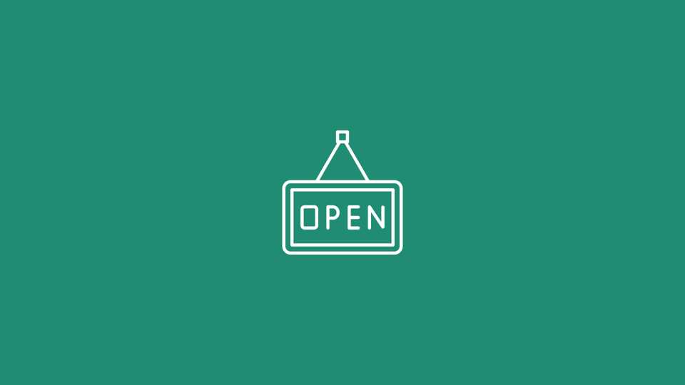Open sign