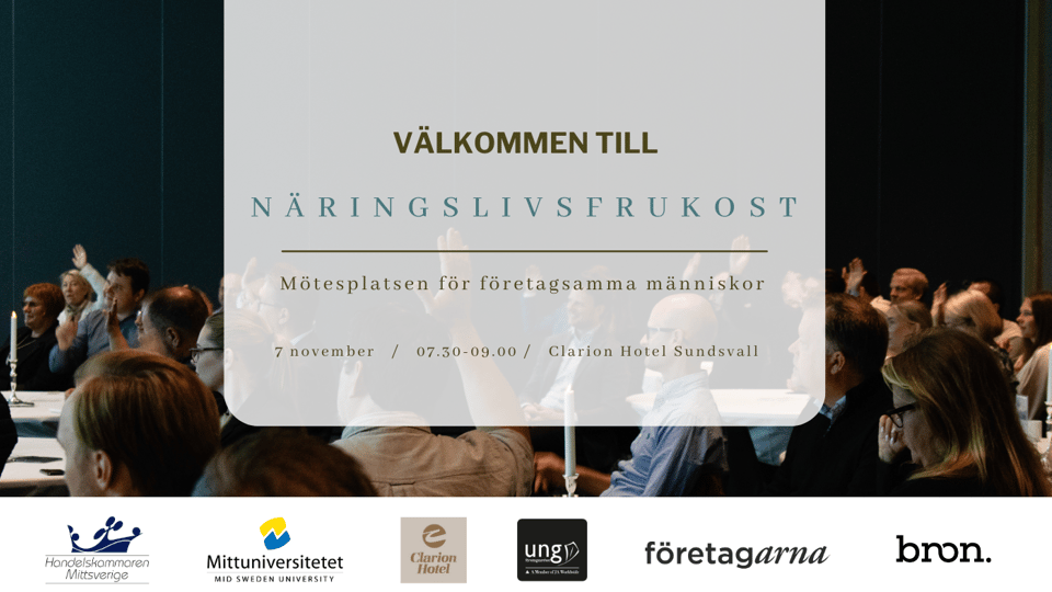 Näringslivsfrukost 7 november.