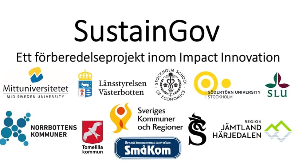 Ett flertal olika loggor visas