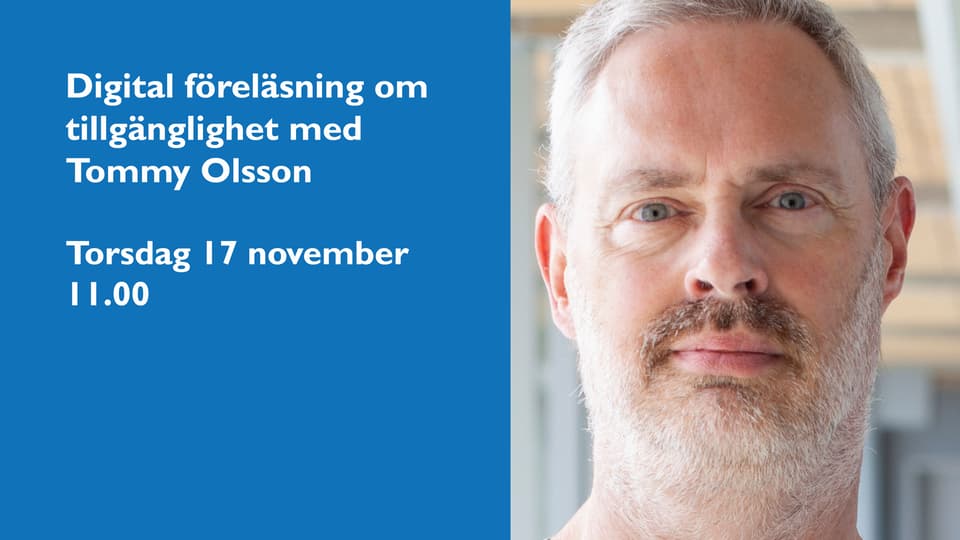 Tommy Olsson digital föreläsning