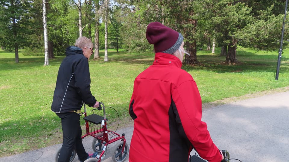 Promenad med rullator