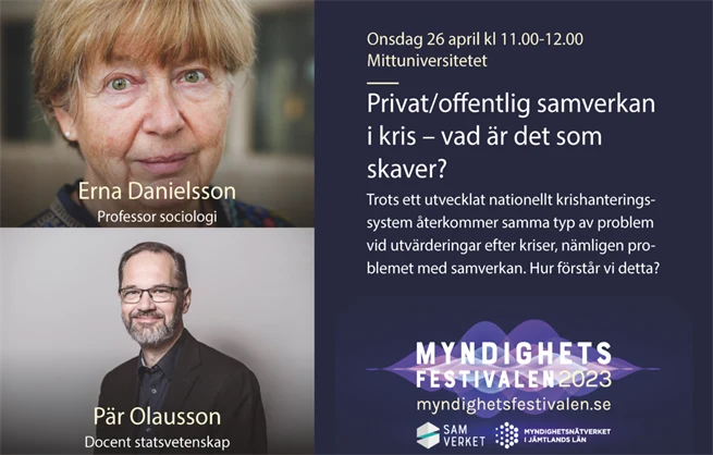 En kvinna och en man. Halva bilden består av den text som även står på webbsidan.