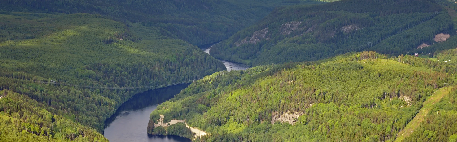 Indalsälven från ovan