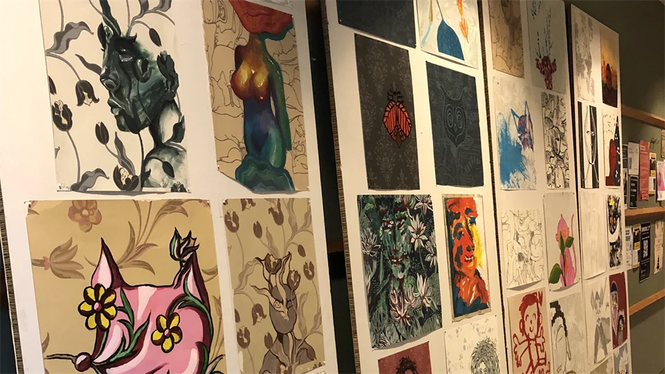 Vernissage Industridesign, målningar och teckningar