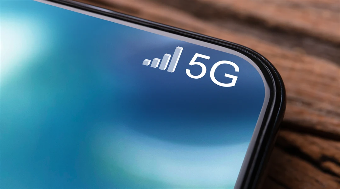 Mobiltelefon Ansluten Till 5G-nätverk