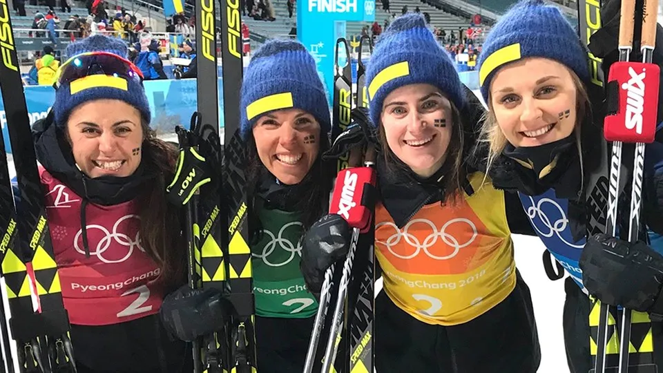 Damstafettlaget OS Peyongchang 2018