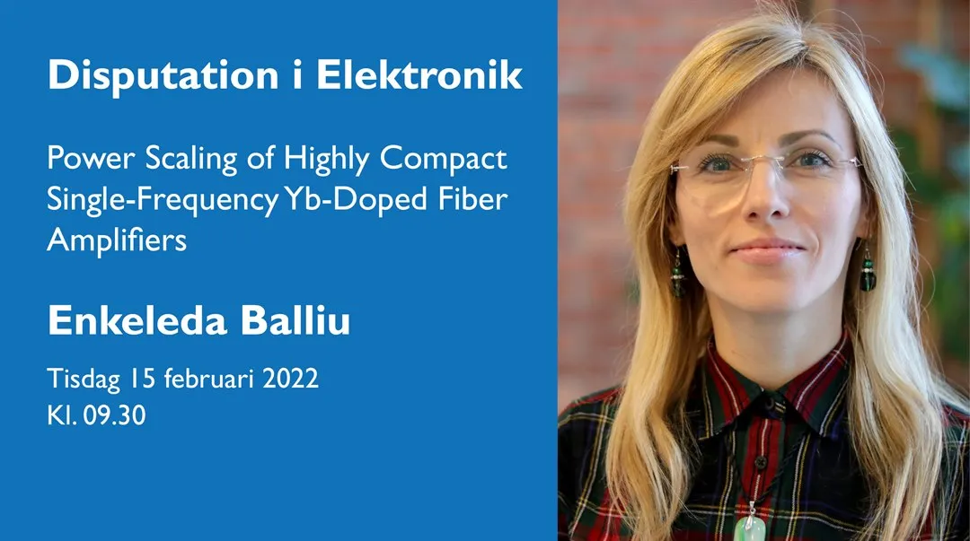 Disputation i elektronik med Enkeleda Balliu.