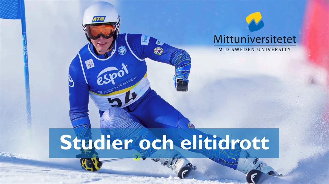 Bildspel för dubbla karriärer, studier och elitidrott.