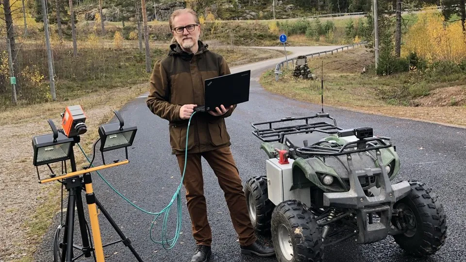 Benny Thörnberg vid södra berget Sundsvall.