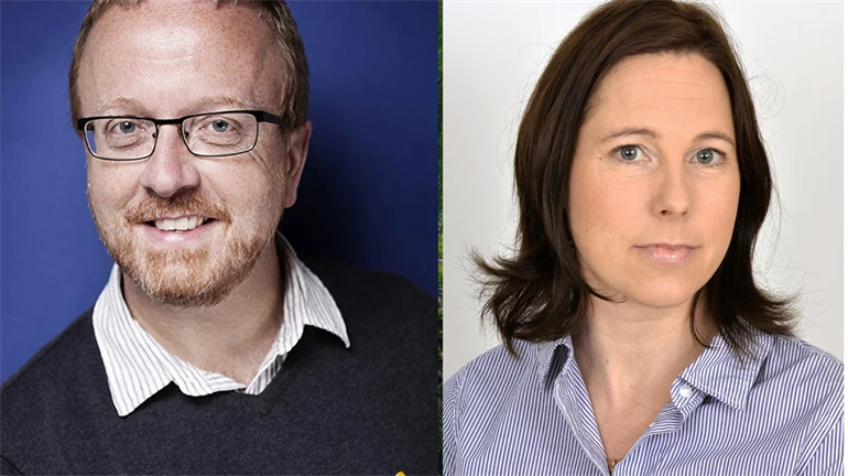 Ansikten på en man och en kvinna, 