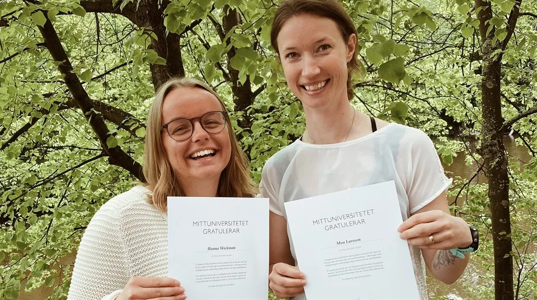 Hanna Wickman och Moa Larsson, stipendiater