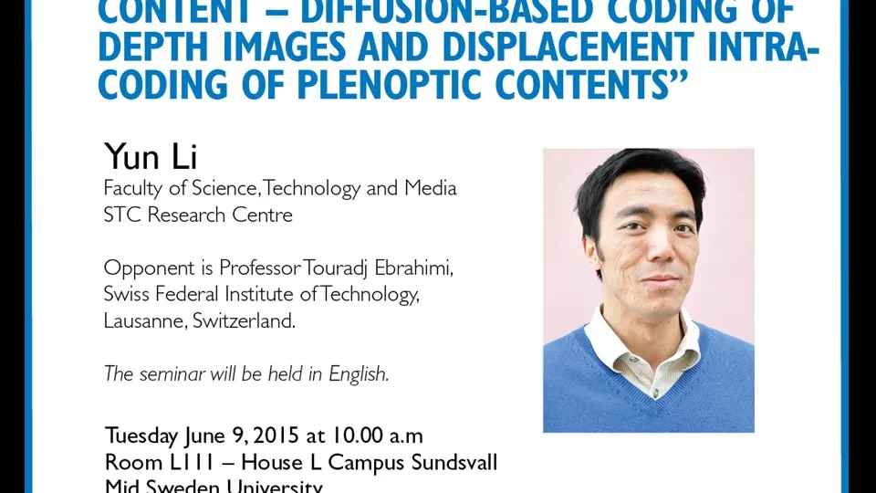 Dissertation invitation Yun Li