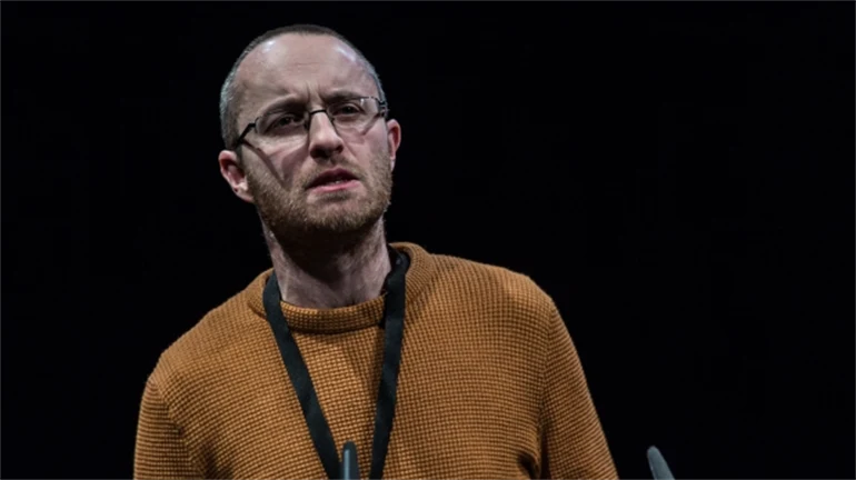 Ben Anderson giving a talk.