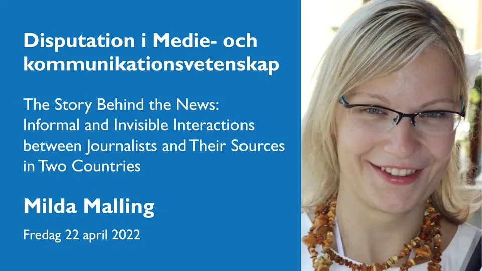 Disputation med Milda Malling