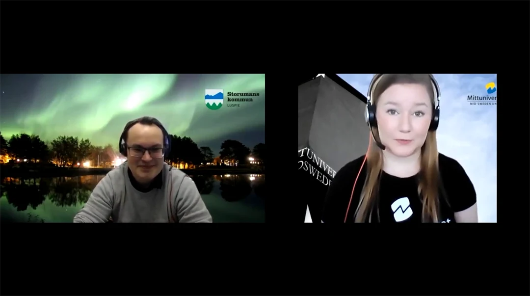 Intervju med Daniel Burman som läste på distans. 