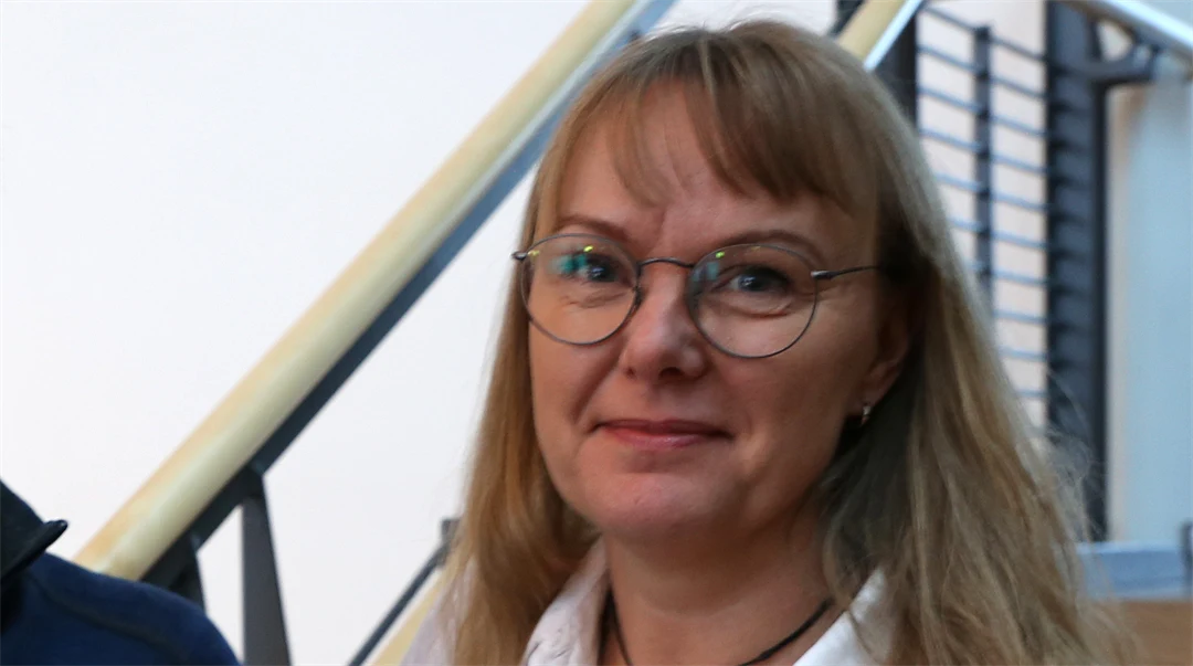 Porträtt på en kvinna.