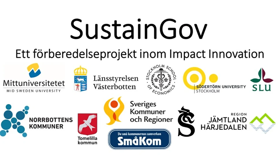 Ett flertal olika loggor visas