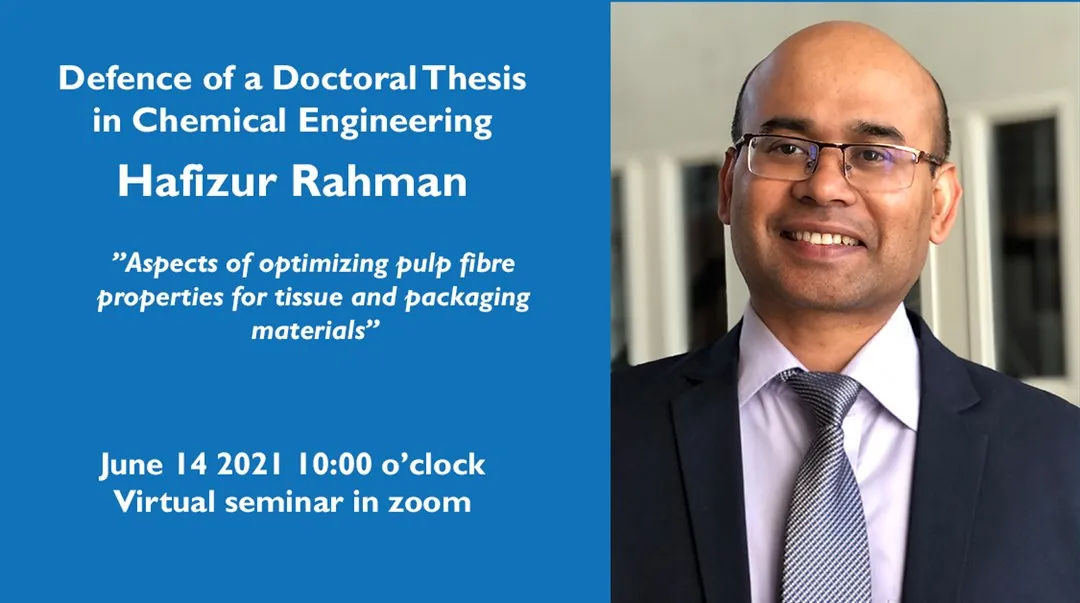 Defence of doctoral thesis Hafizur Rahman