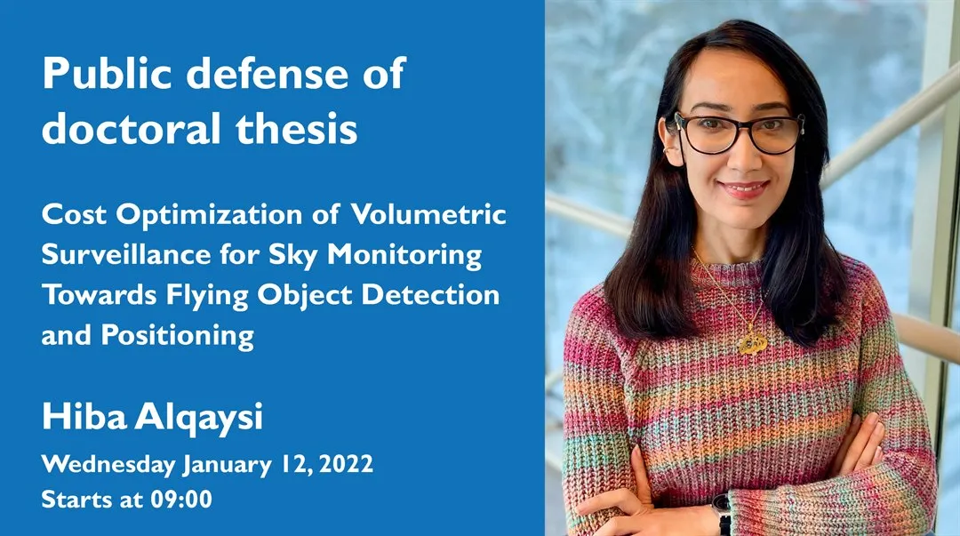 Public defense of doctoral thesis with Hiba Alqaysi