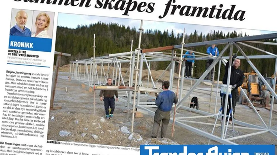 Kronikk Trønder-Avisa, 21.12.2017 av Morten Stene og Britt Paula Mørkved