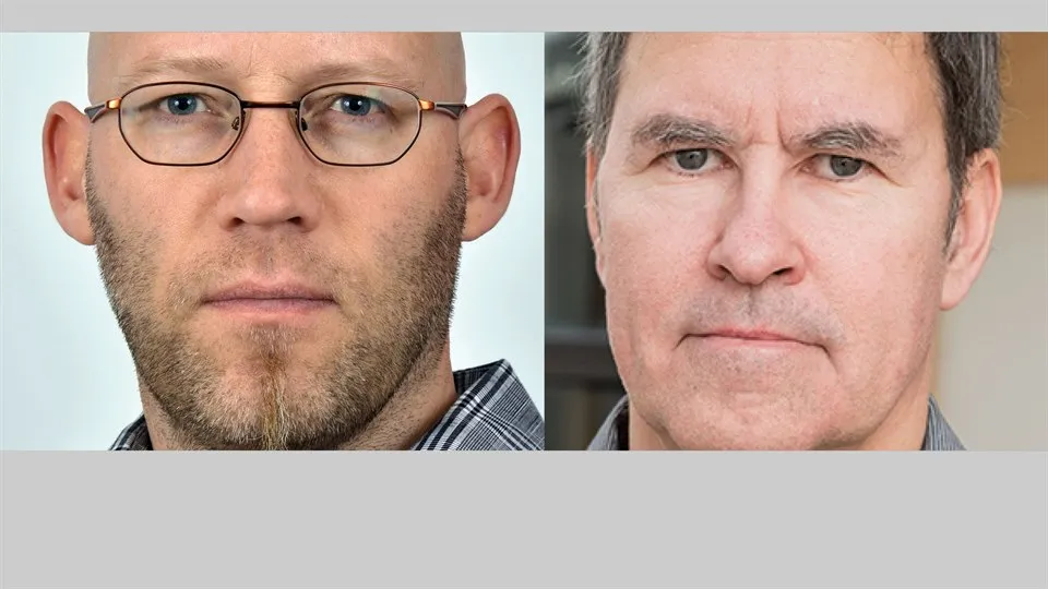 På bilden syns Jimmy Jaldemark och Peter Öhman