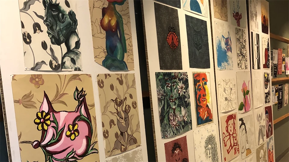 Vernissage Industridesign, målningar och teckningar