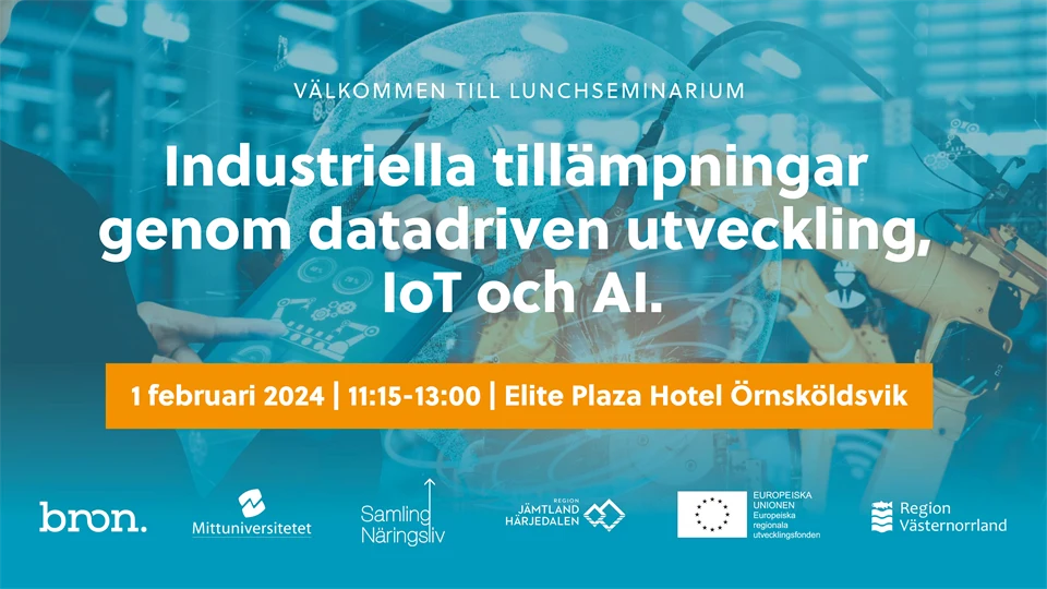 Industriella tillämpningar genom datadriven utveckling, IoT & AI