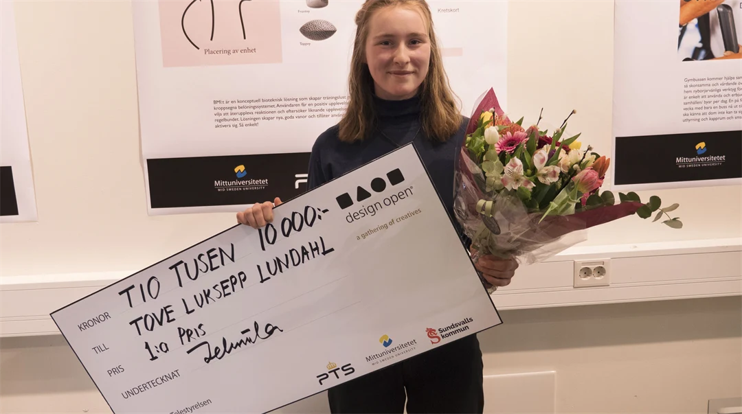 Tove Luksepp, vinnare Design Open 2018/19