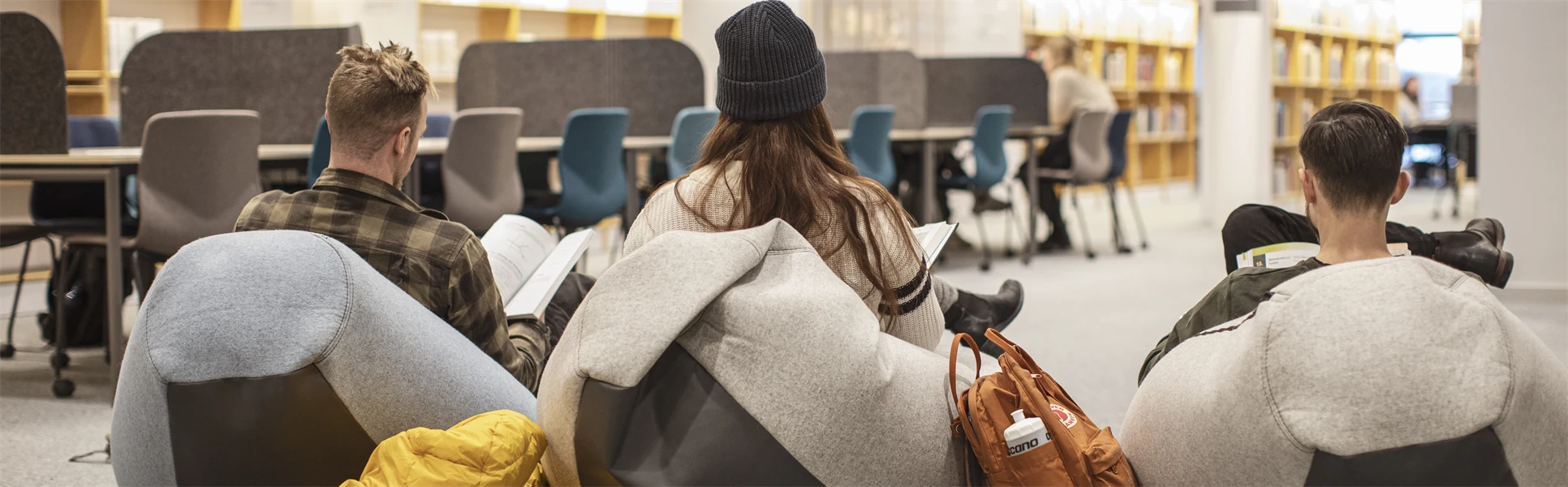Studenter i biblioteket Östersund