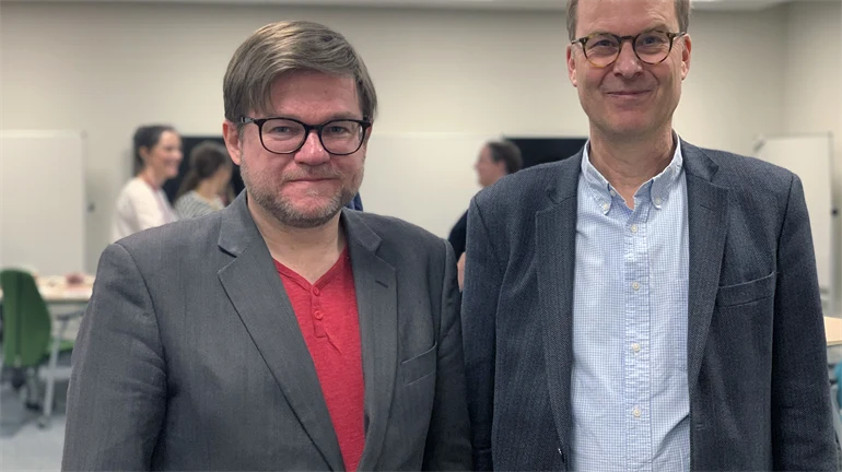 Mattias Bäckström och Olov Amelin föreläser vid Miun Research Exhibitions kick offf