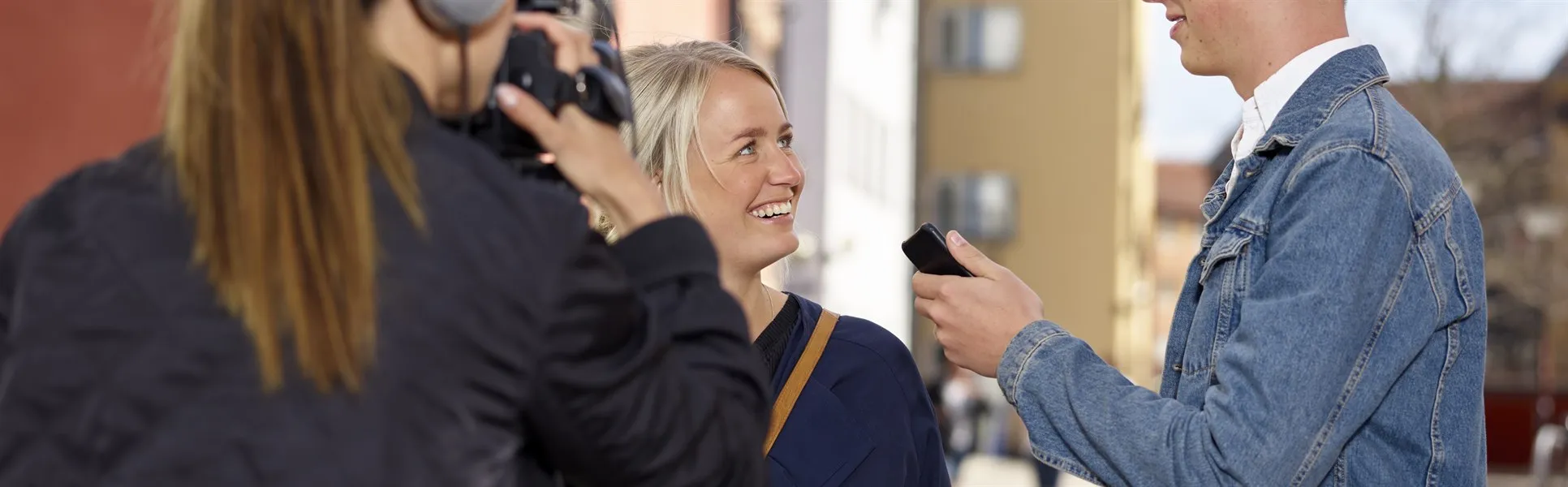 Studenter på kommunikations- och PR-programmet 