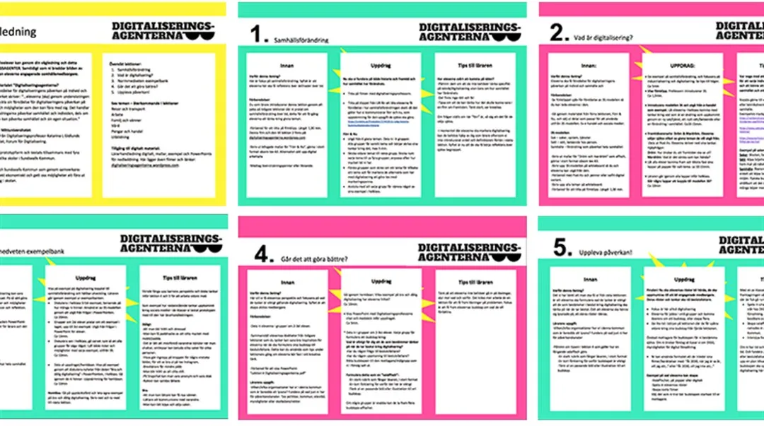 Lektioner Digitaliseringsagenterna