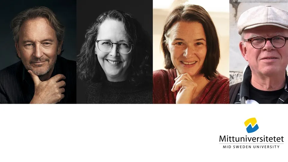 Musikern Tomas Ledin, professorerna Ellen MacEachen och Cheryl Akner-Koler samt före detta forsknings- och utvecklingschefen Lars-Åke Lindström 