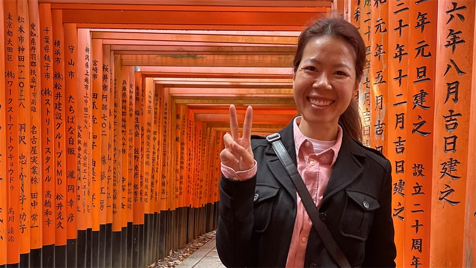 Kim Kim Bui utbytesstudent i Japan