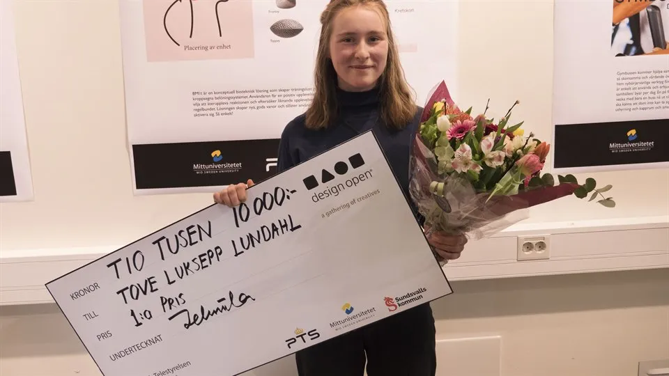 Tove Luksepp, vinnare Design Open 2018/19