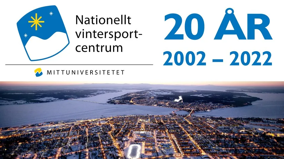 Nationellt vintersportcentrum 20 år, 2002 – 2022. Fira NVC 20 år med oss den 5 oktober 2022.