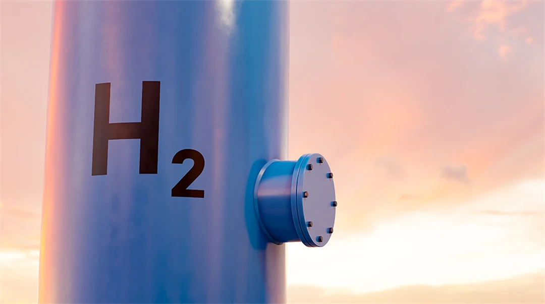 Modern hydrogen tank for renewable energy.