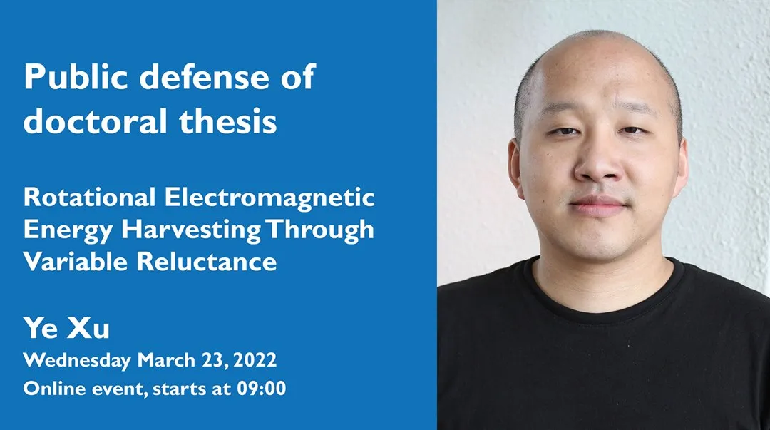 Public defense of doctoral thesis with Ye Xu 