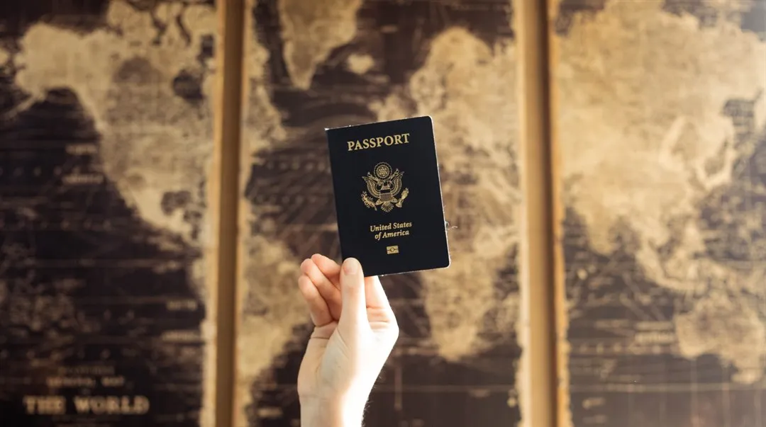 Pass och världskarta