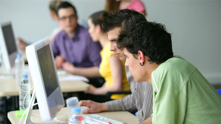 dator, kommunikation, klassrum