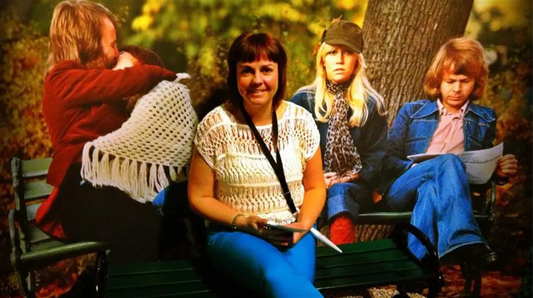 Maria Lexhagen och ABBA-affisch